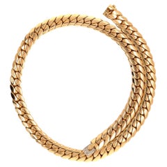 Cartier 18 Karat Gold Cuban Link Necklace