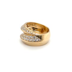 Cartier 18 Karat Gold Diamond "Panthère Griffe" Ring, 2000s