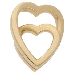 Cartier 18 Karat Gold Double Heart Pendant