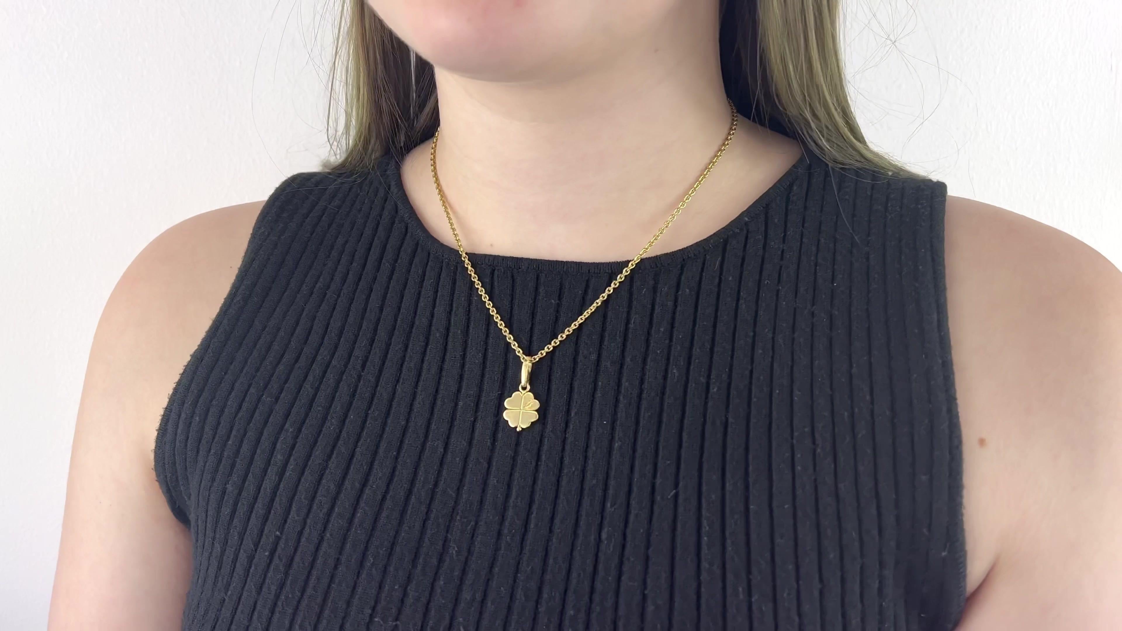 cartier necklace clover