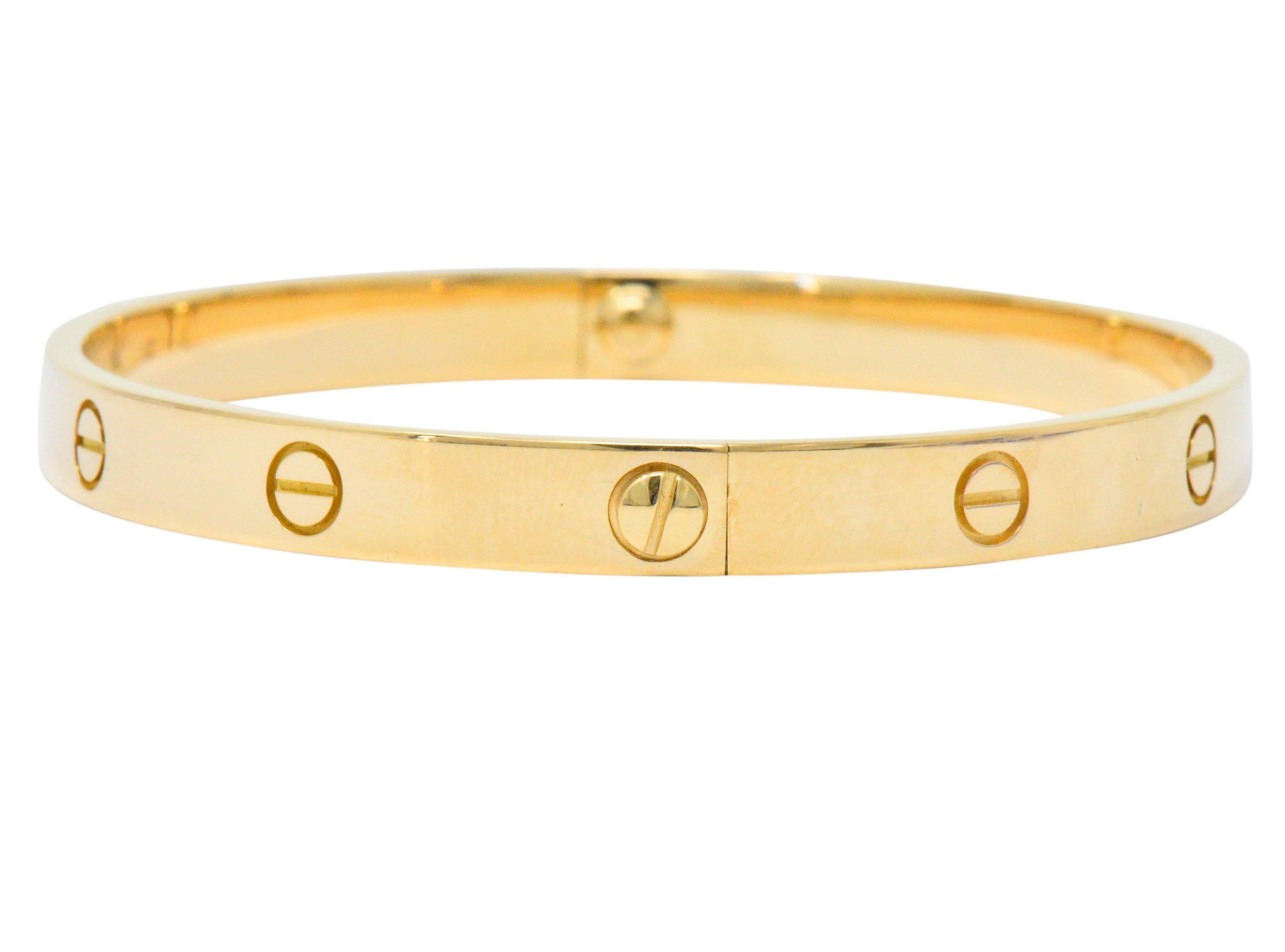 Cartier 18 Karat Gold Love Bangle Bracelet at 1stDibs 18 karat gold cartier bracelet, cartier