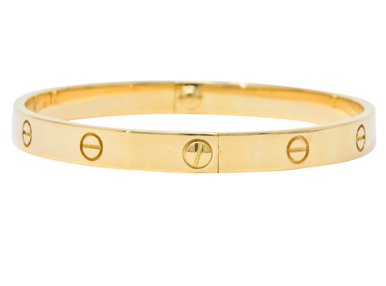 Cartier 18 Karat Gold Love Bangle Bracelet at 1stDibs | 18 karat gold ...