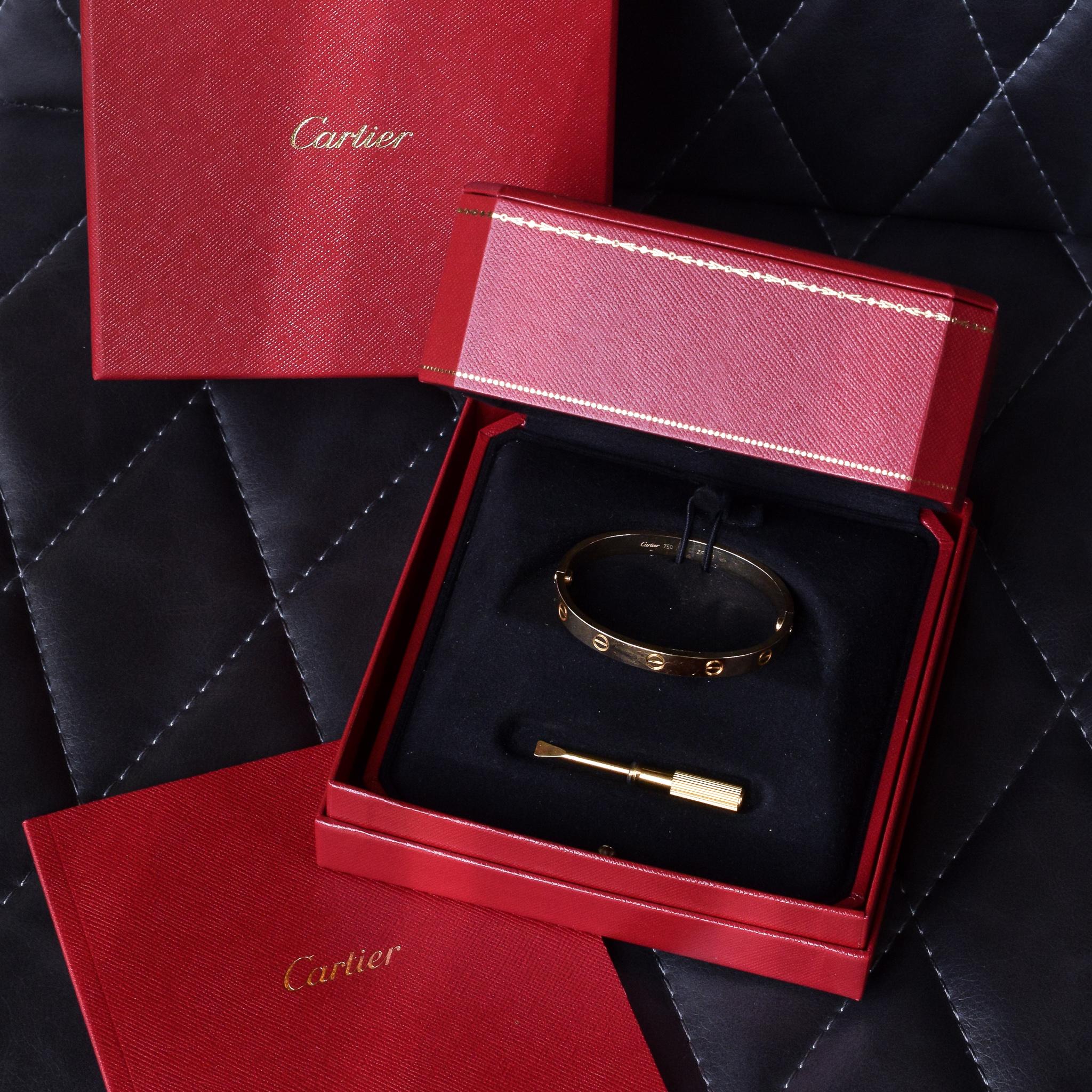 Cartier 18 Karat Gold New Style Love Bangle 8