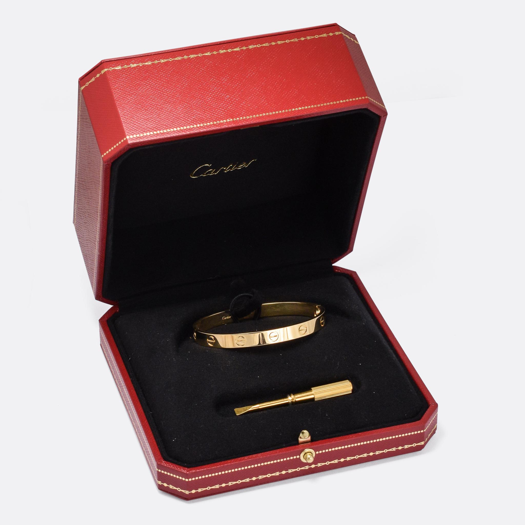 Cartier 18 Karat Gold New Style Love Bangle 1