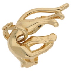 Cartier 18 Karat Gold Panther Pendant
