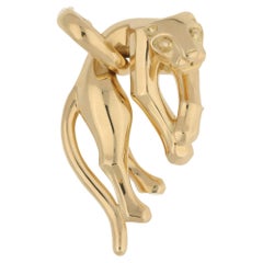 Retro Cartier 18 Karat Gold Panther Pendant