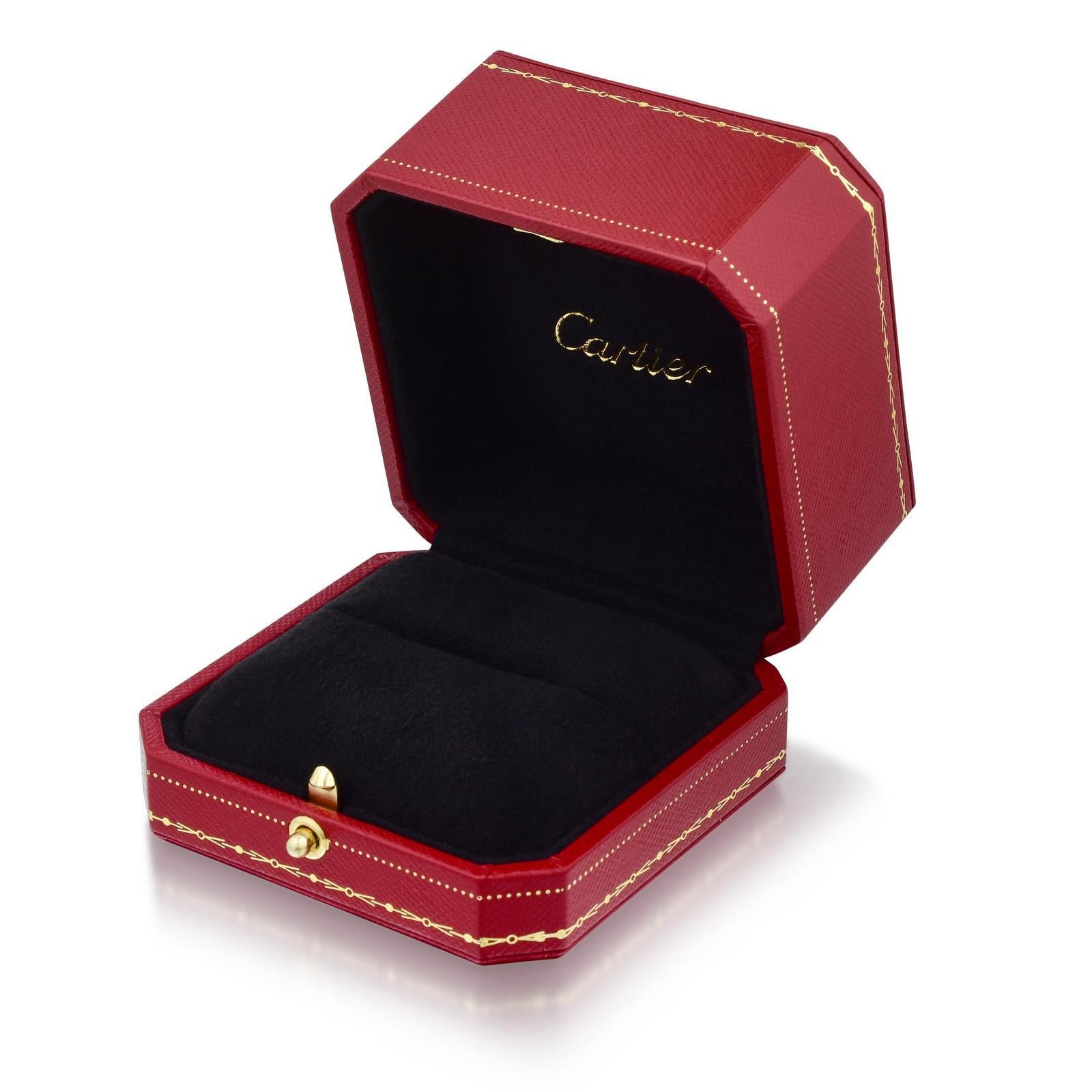 Contemporary Cartier 18 Karat Gold Tri-Color Trinity Diamond Ring