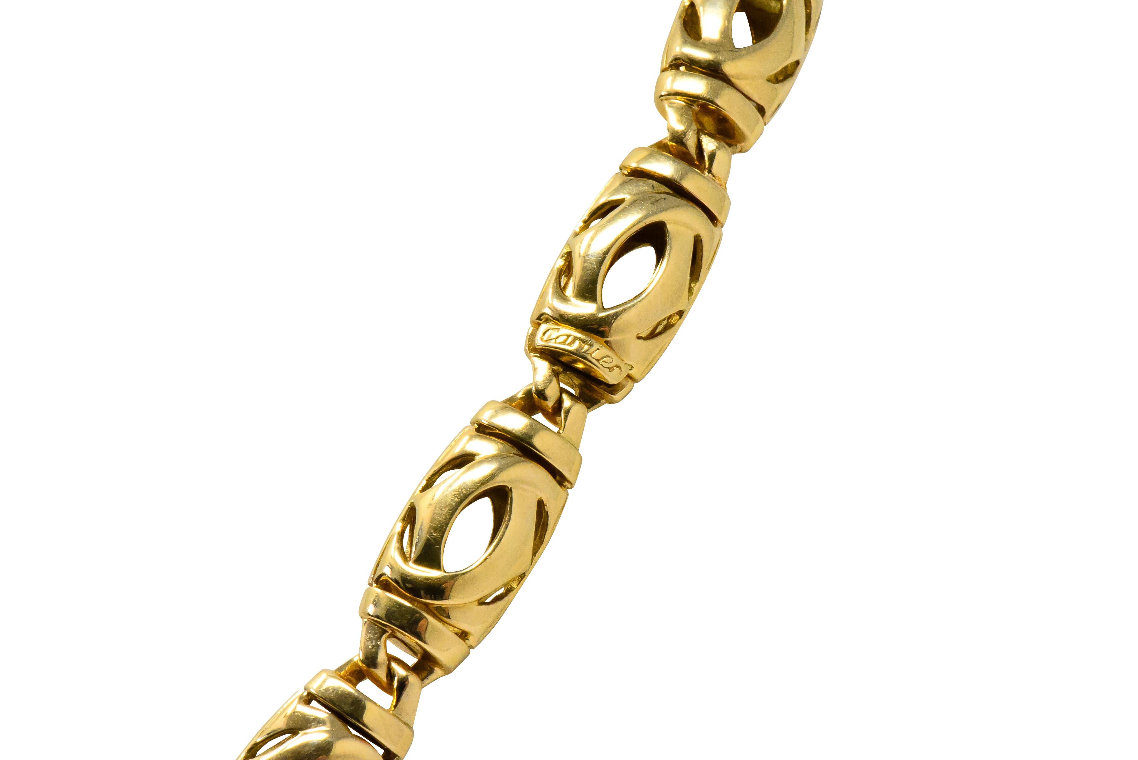 Contemporary Cartier 18 Karat Gold Unisex Chain Necklace