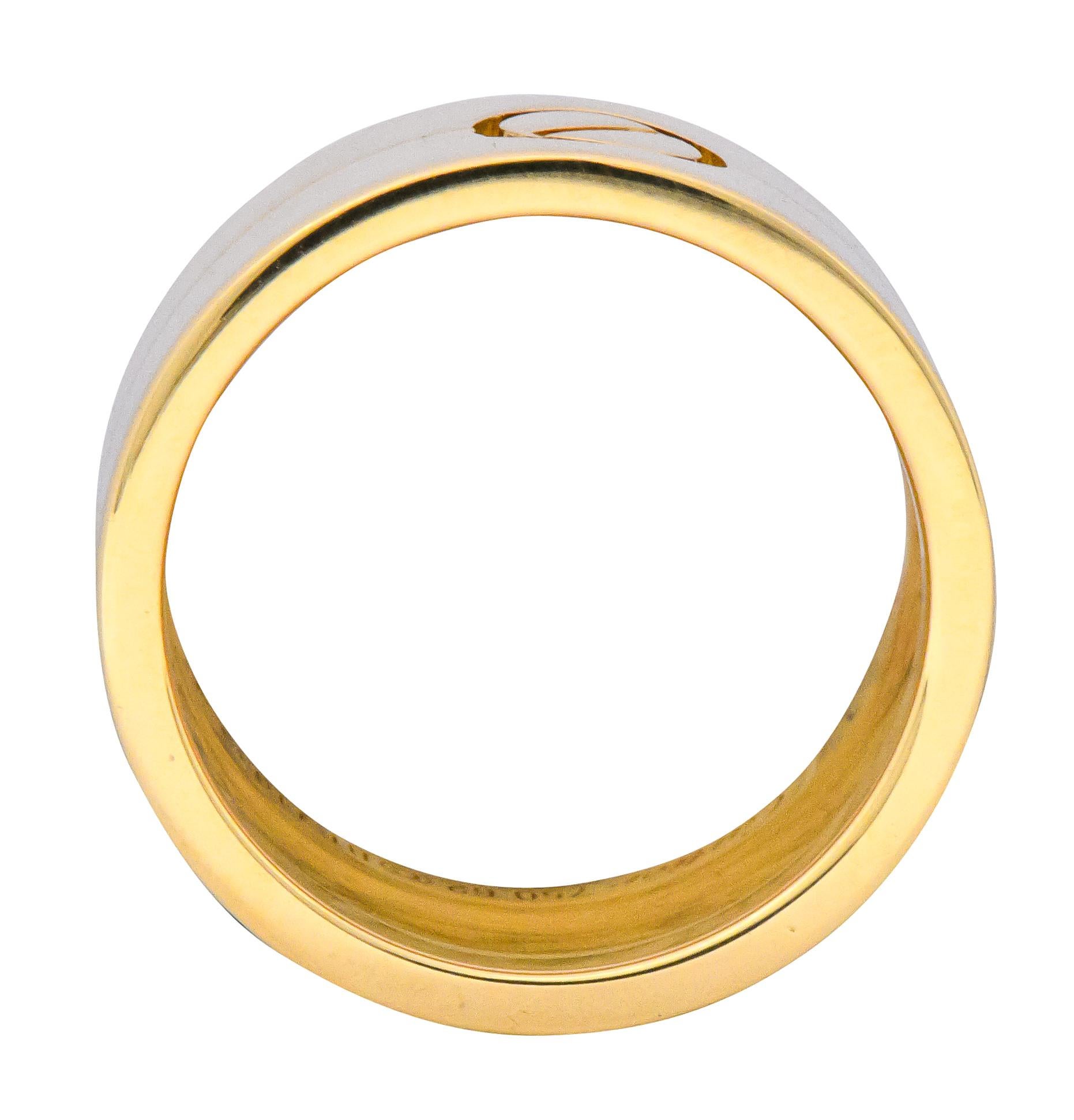 Modern Cartier 18 Karat Gold Wide Love Unisex Band Ring