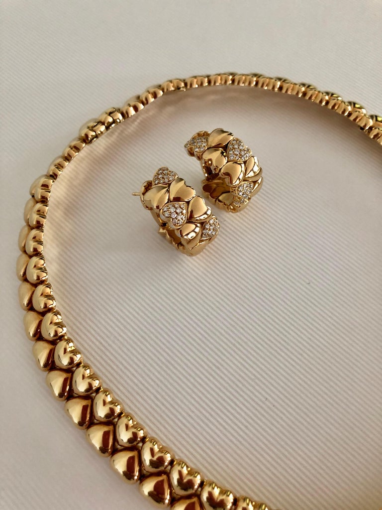 Gold Diamond Collar Necklace Pictures