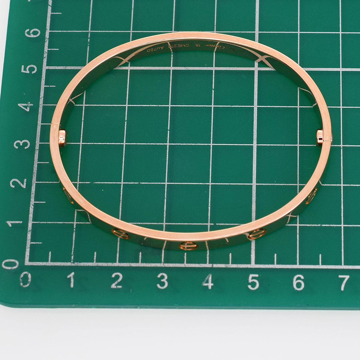 Cartier 18 Karat Pink Gold Love Bracelet 1