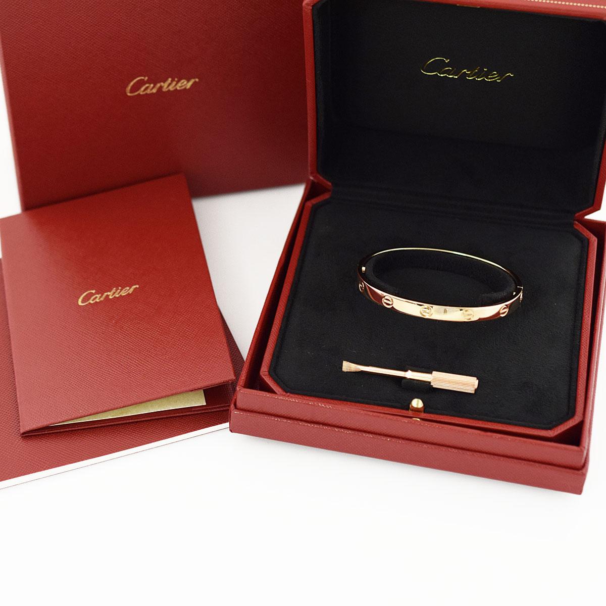 Cartier 18 Karat Pink Gold Love Bracelet 3