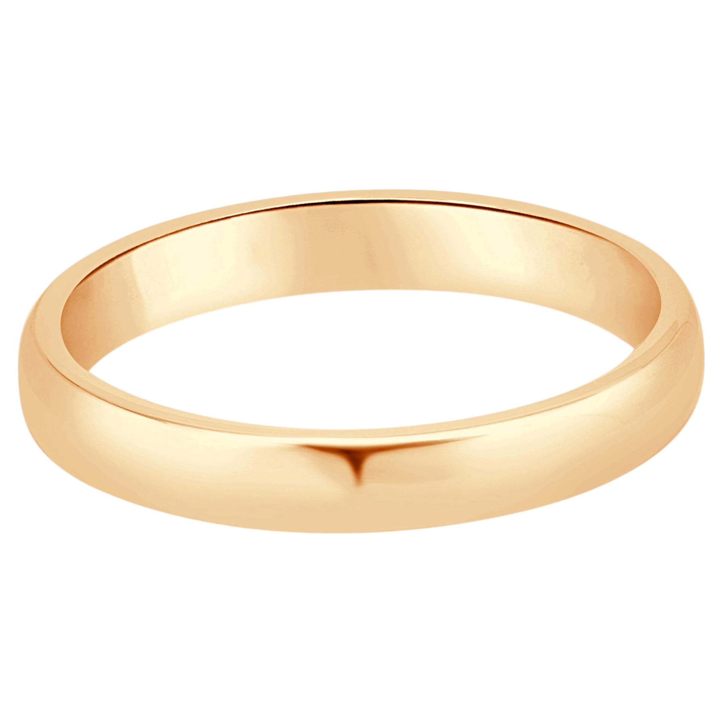 Cartier 18 Karat Rose Gold 1895 Wedding Band 3.5mm