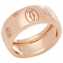 Cartier 18 Karat Rose Gold Happy Birthday Ring