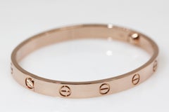 Cartier 18 Karat Rose Gold Love Bracelet
