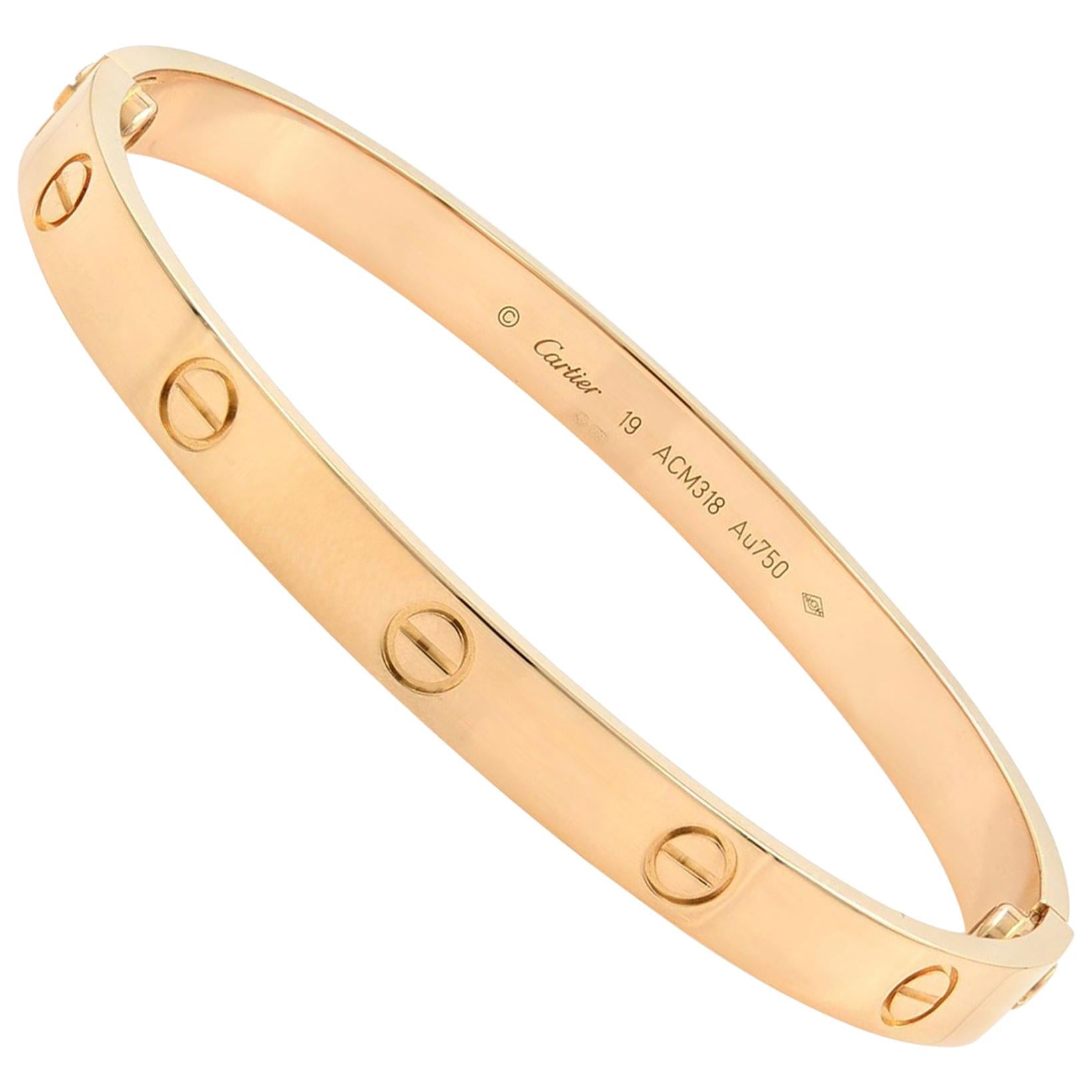 cartier 18 karat gold bracelet