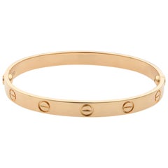 Cartier 18 Karat Rose Gold Love Bracelet Old Style