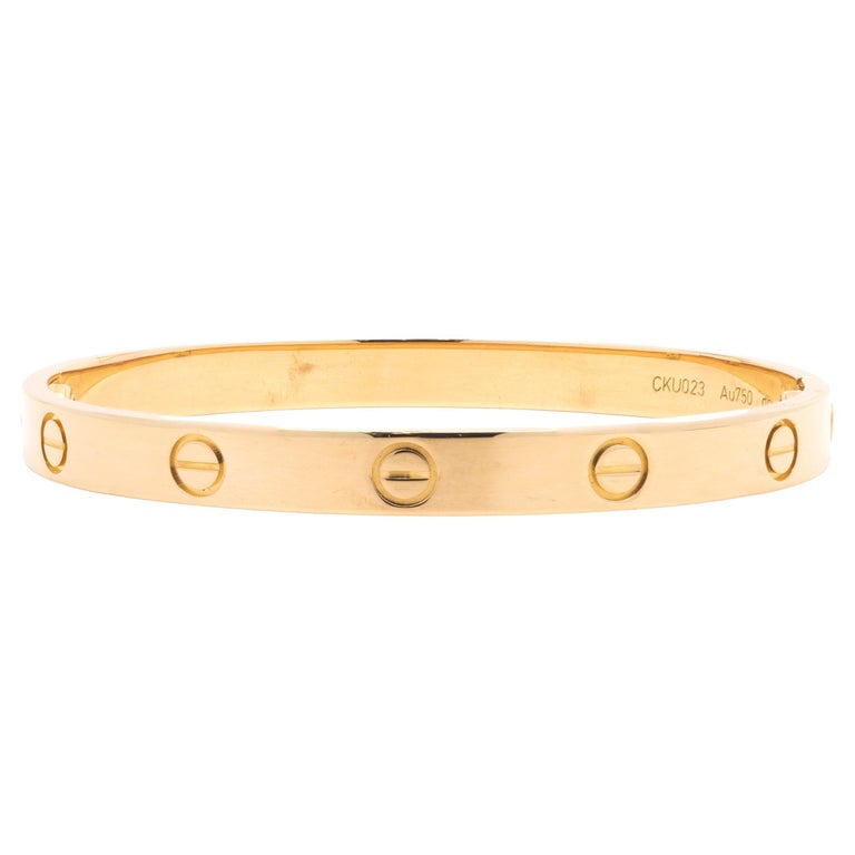 Cartier 18 Karat Rose Gold Love Bracelet For Sale At 1stdibs