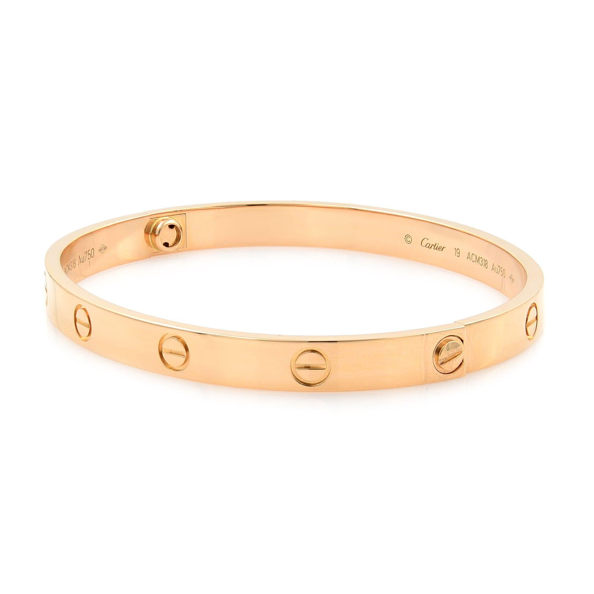 18 karat rose gold bracelet