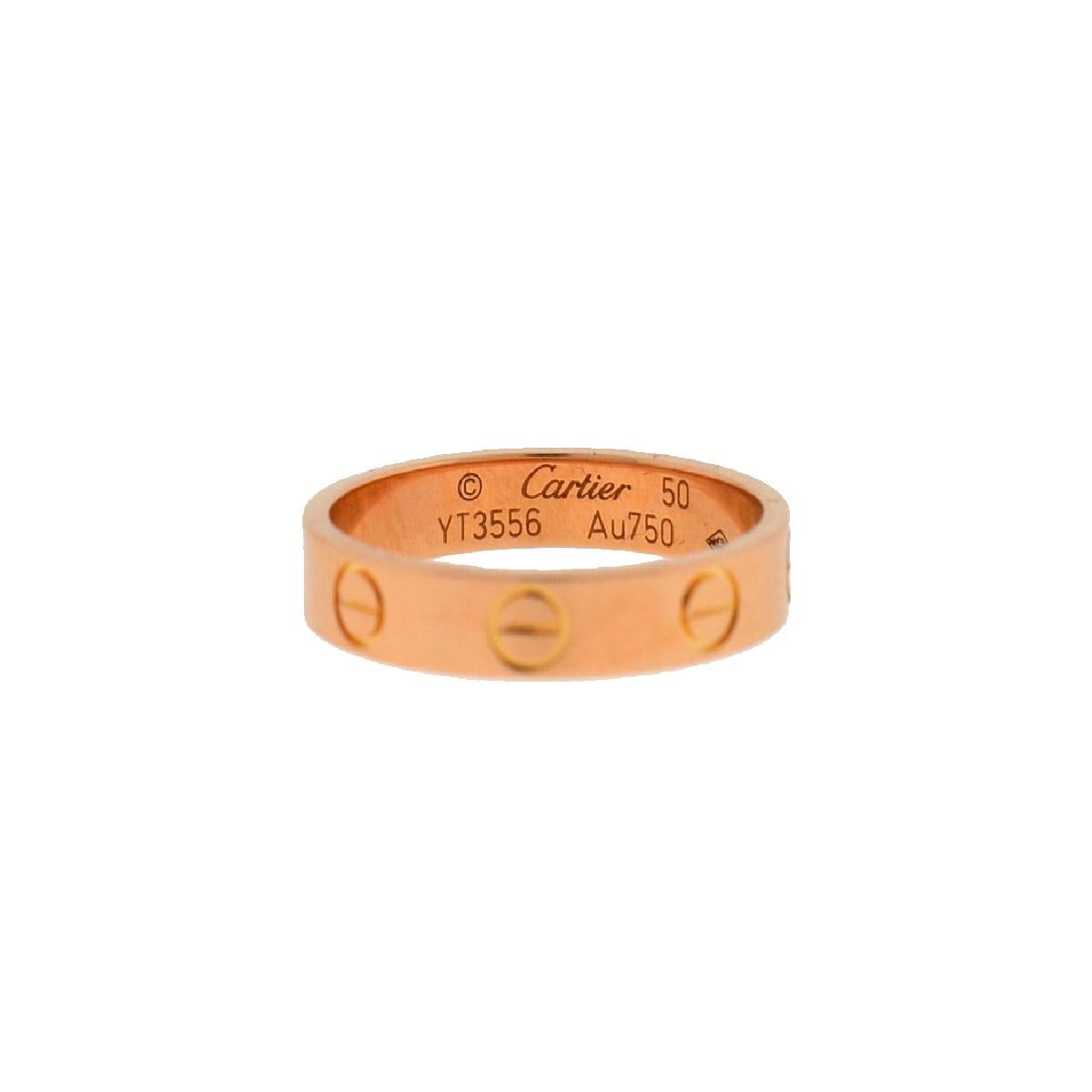 Company-Cartier
Style-Love Ring
Metal-18k Rose Gold
Stones-N/A
Size-5.25
Weight-3.1 G
SKU:8955-2OME