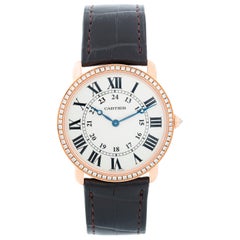 Cartier 18 Karat Rose Gold Ronde Louis Ladies Watch 2889