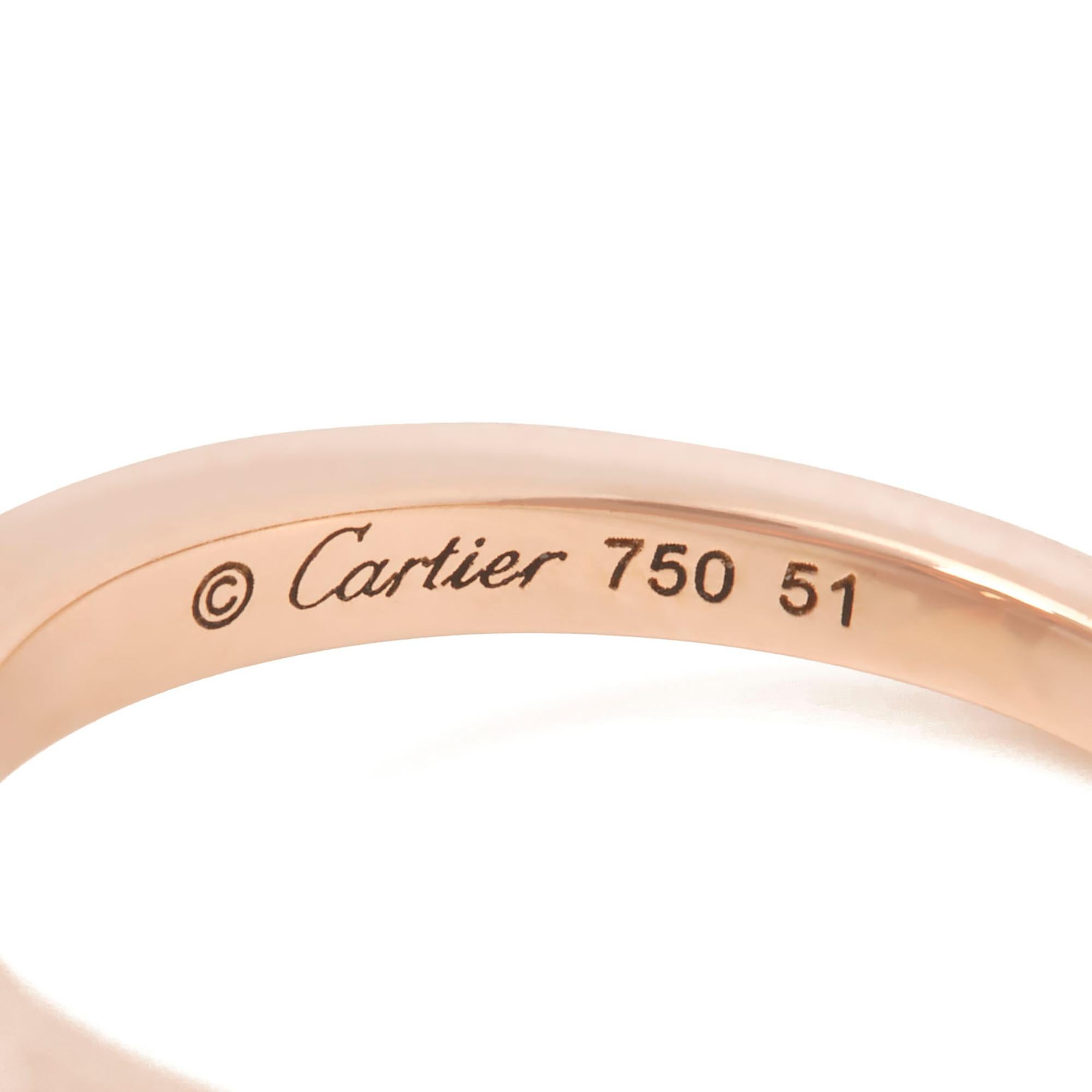 Cartier 18 Karat Rose Gold Smoky Quartz and Round Cut Diamond Lotus Ring In Excellent Condition In Bishop's Stortford, Hertfordshire