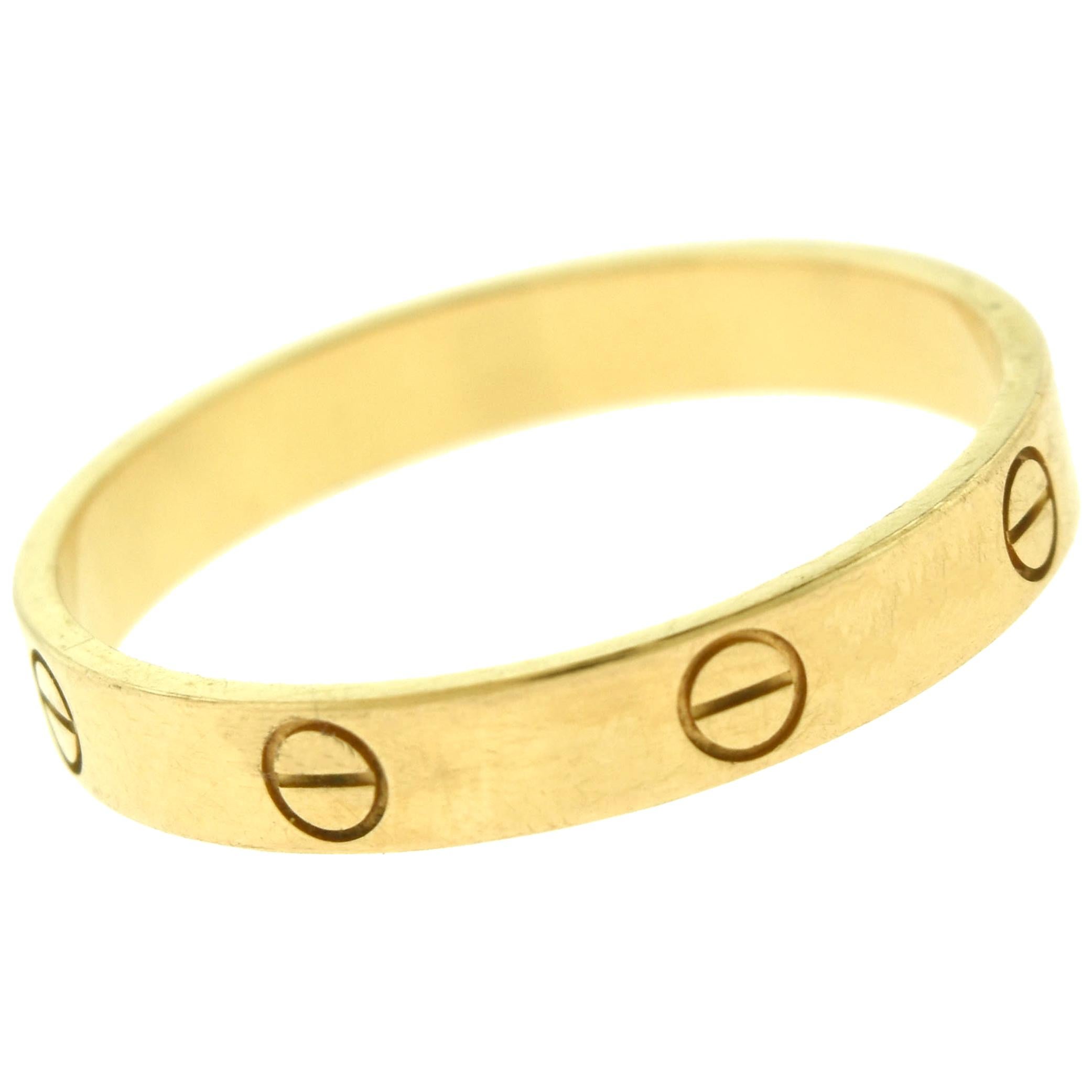 cartier love ring thin