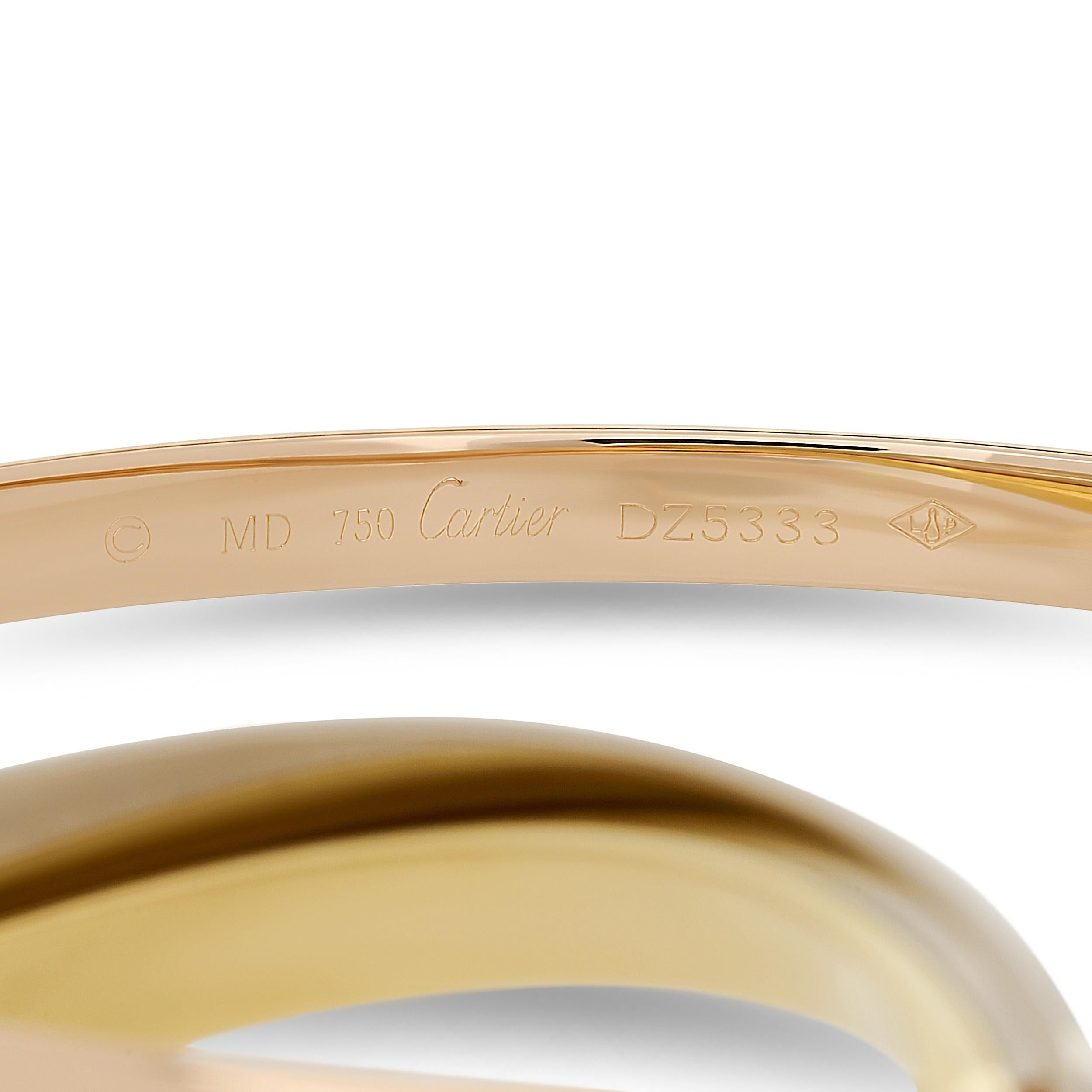 Cartier Bracciale Trinity Rolle in oro 18 carati In condizioni buone in vendita a Philadelphia, PA