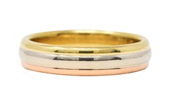 Cartier 18 Karat Tri-Gold Trinity Unisex Band Ring