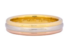Cartier 18 Karat Tri-Gold Unisex Trinity Band Ring