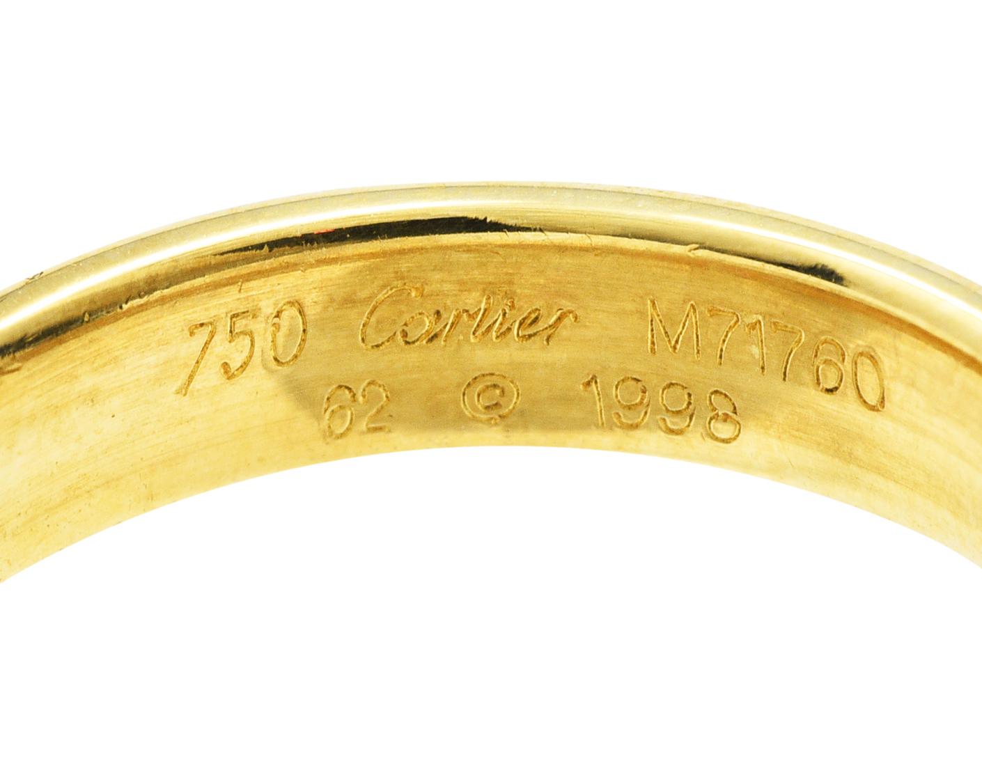 Cartier 18 Karat Tri-Gold Unisex Trinity Band Ring 1