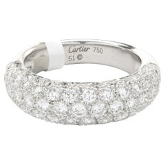 Cartier 18 Karat White Etincelle De Diamond Ring