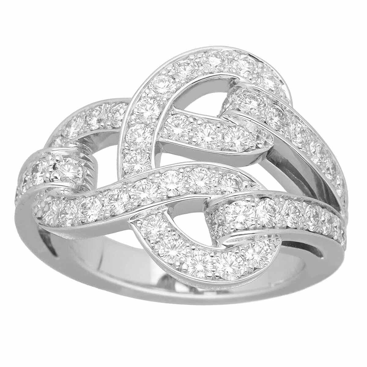 ■Item No: 32230308
■Brand: Cartier
■Name: Agrafe Diamond Ring
■Material: Diamond, 750 K18 WG white gold
■Weight: 9.6g (Approx)
■Ring Size: EU: 48 / US: 4.5 (Approx)
■Width: 3.27-16.67mm / 0.12-0.65 inches (Approx)
■Comes with: Cartier box, case,