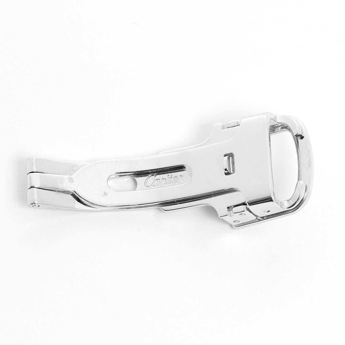 Cartier 18K White Gold Buckle (12 mm ) - Original Cartier 18K White gold buckle that will fir a 12 mm strap.