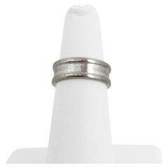 Cartier 18 Karat White Gold C de Cartier Band Ring 