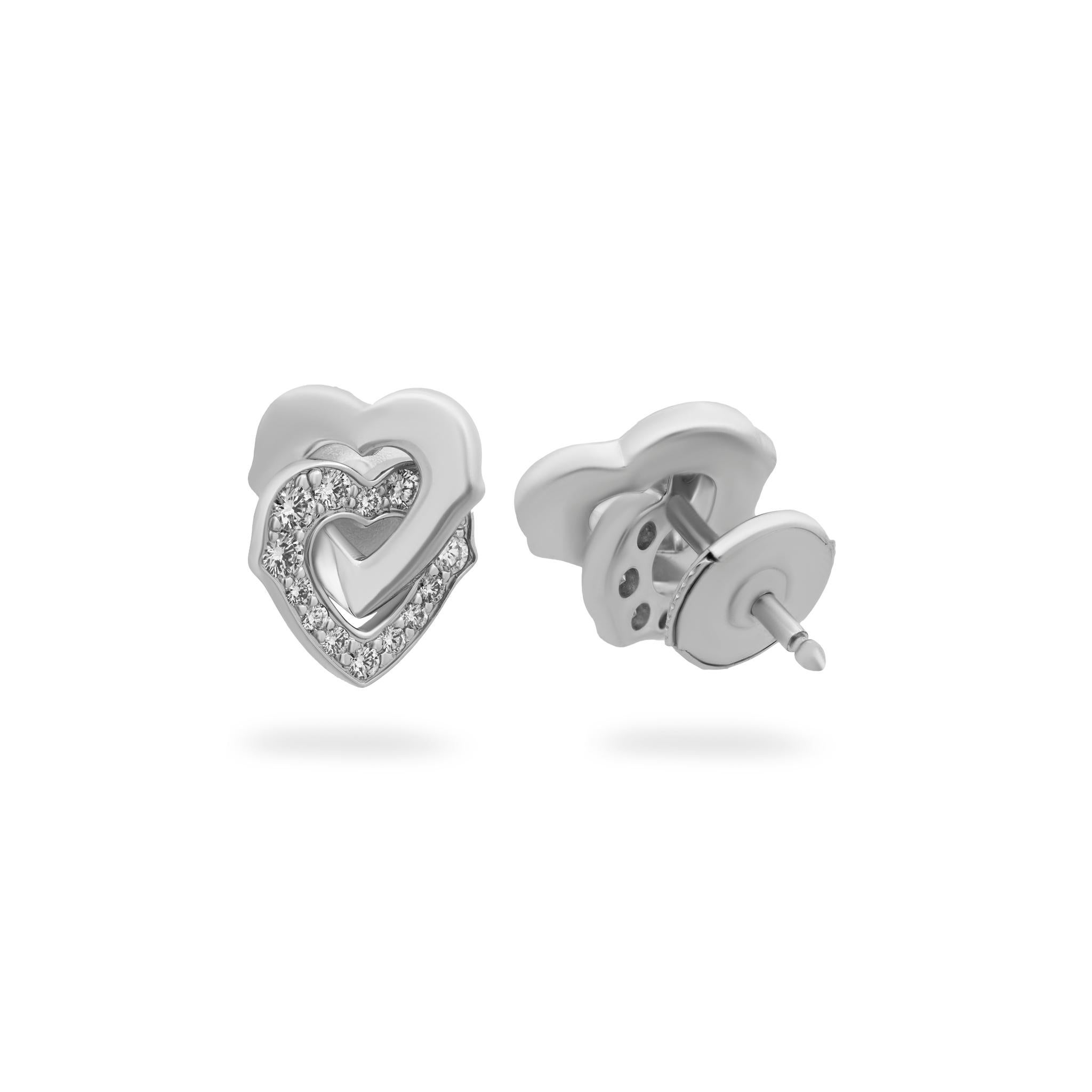 cartier earrings heart