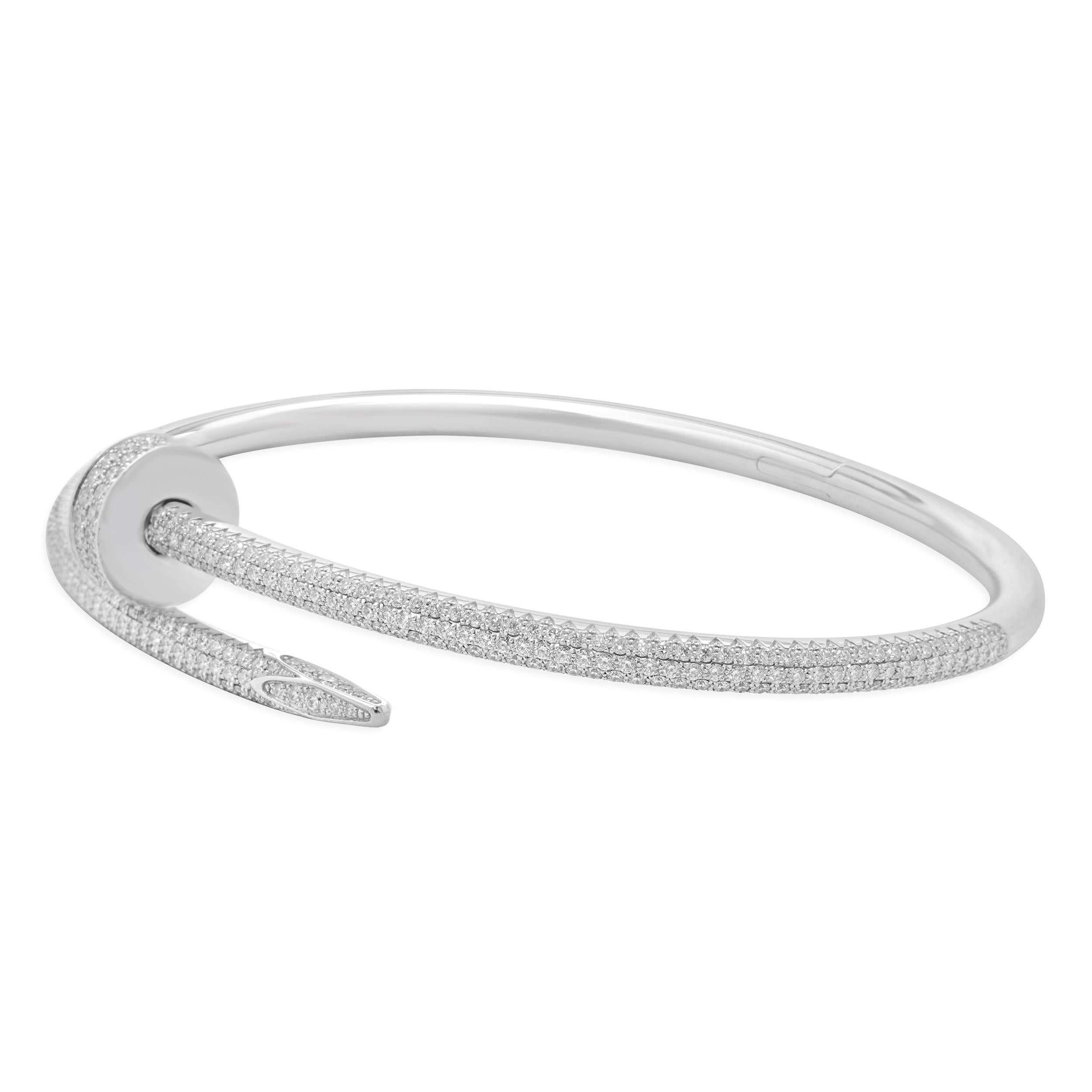 Designer: Cartier
Materiale: oro bianco 18 carati
Numero di serie TTR871
Dimensione: 19
