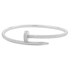 Cartier 18 Karat White Gold Diamond Juste Un Clou