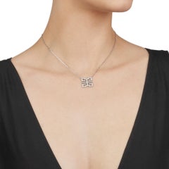 Collier pendentif Le Baiser du Dragon en or blanc 18 carats avec diamants Cartier