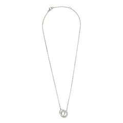Cartier 18 Karat White Gold Diamond Love Necklace Cartier 18 Karat White Gold Diamond Love Necklace