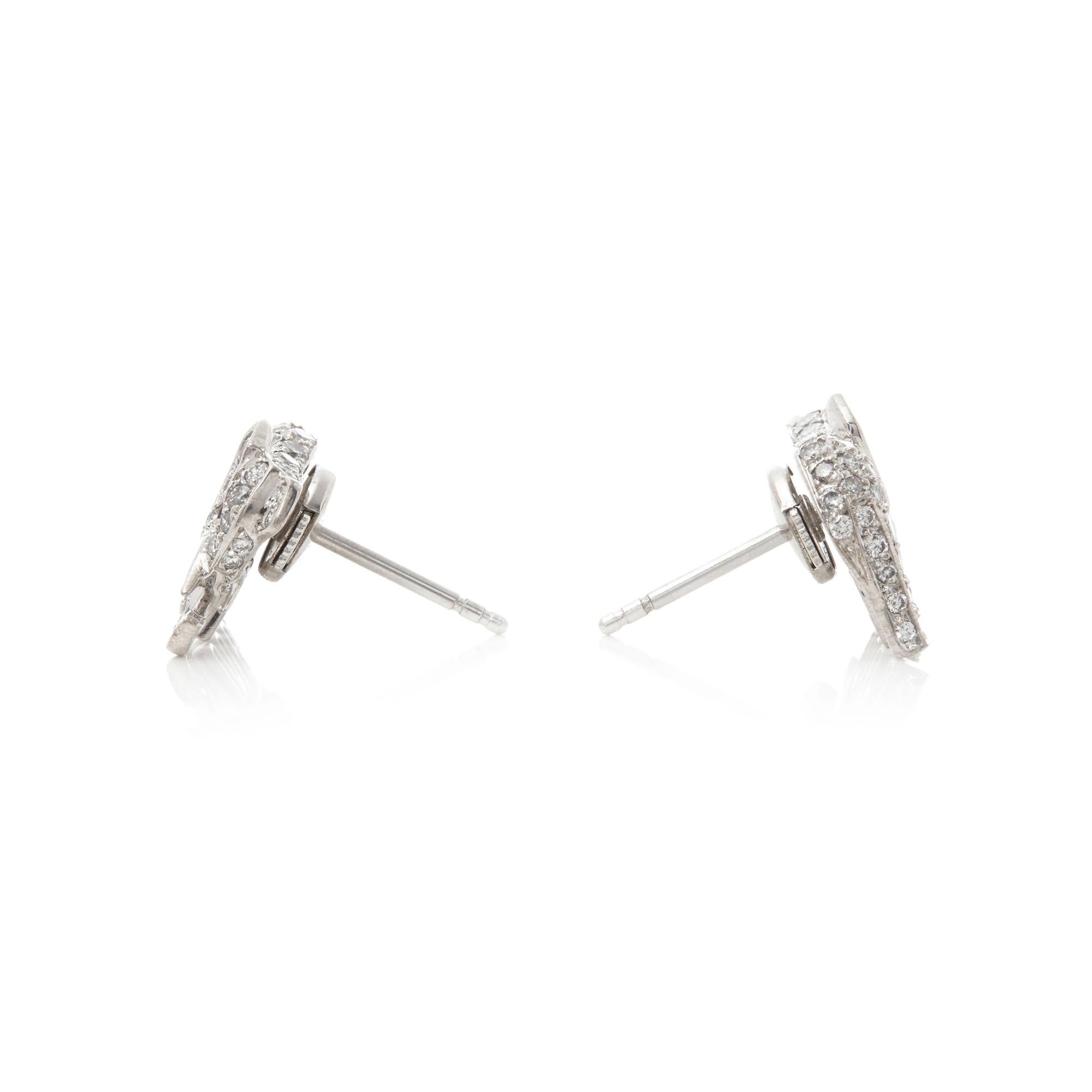 elephant diamond earrings