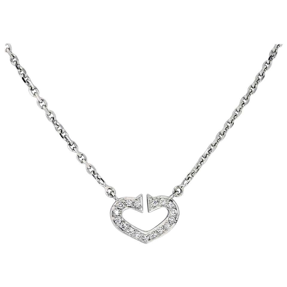 Cartier diamond heart pendant Outlet