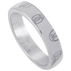 Cartier 18 Karat White Gold Double C-Ring