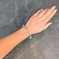 Cartier 18 Karat White Gold Ecrou De Cartier Nut Screw Bracelet Size 20