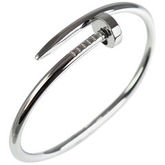 Cartier 18 Karat White Gold Juste Un Clou Bracelet