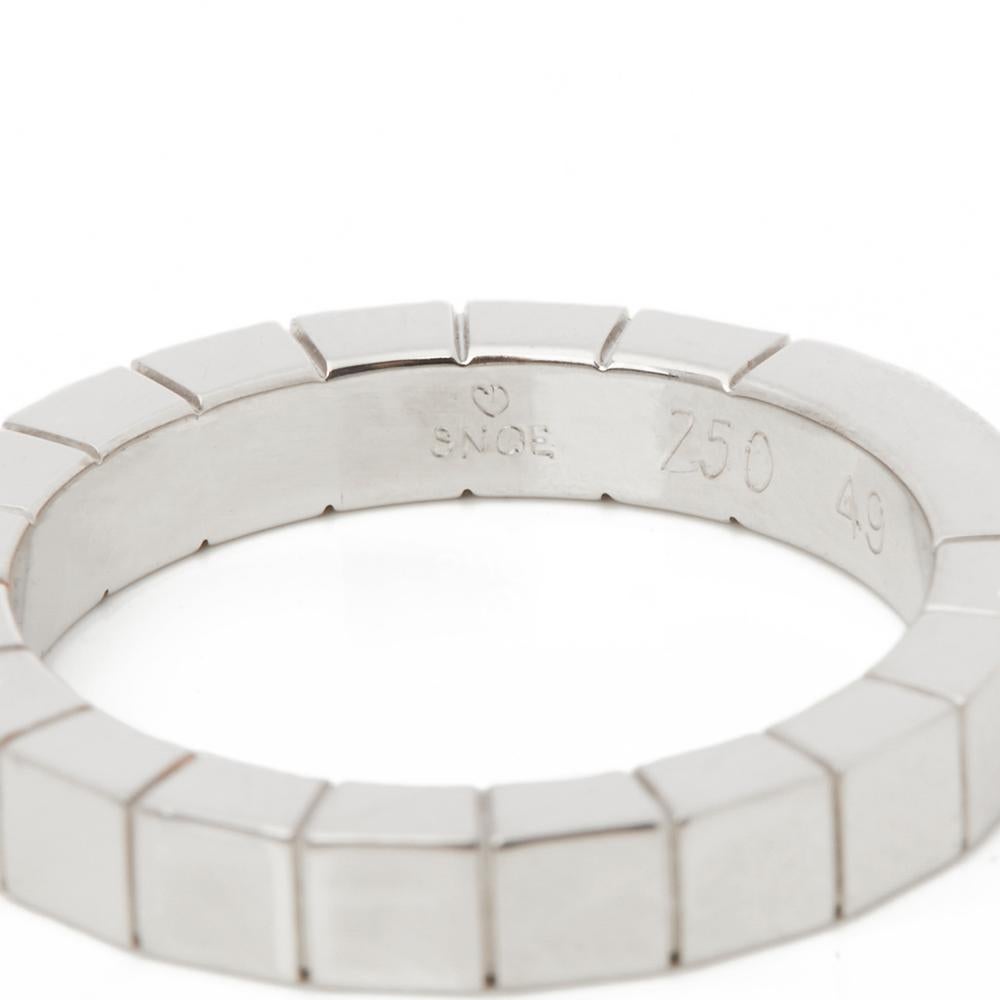 Cartier 18 Karat White Gold Lanieres Band Ring 2