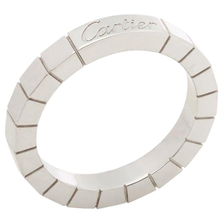 Cartier 18 Karat White Gold Lanieres Band Ring