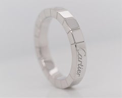Cartier 18 Karat White Gold Lanieres Band
