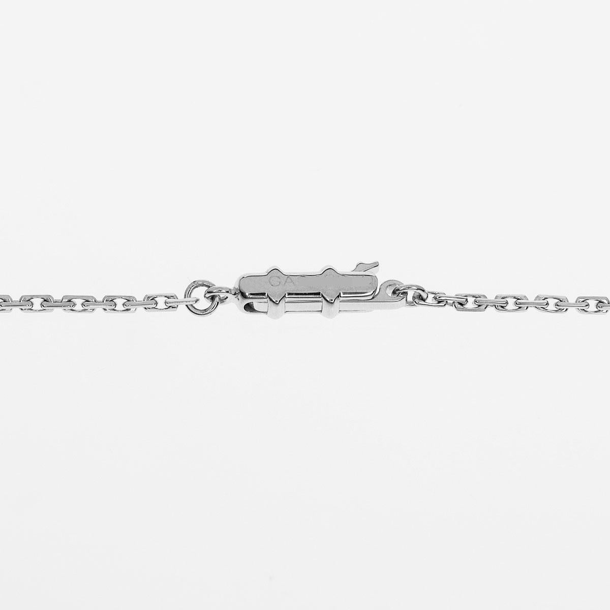 Women's or Men's Cartier 18 Karat White Gold Link Chain Necklace