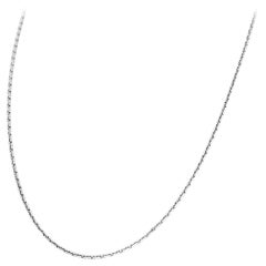 Cartier 18 Karat White Gold Link Chain Necklace